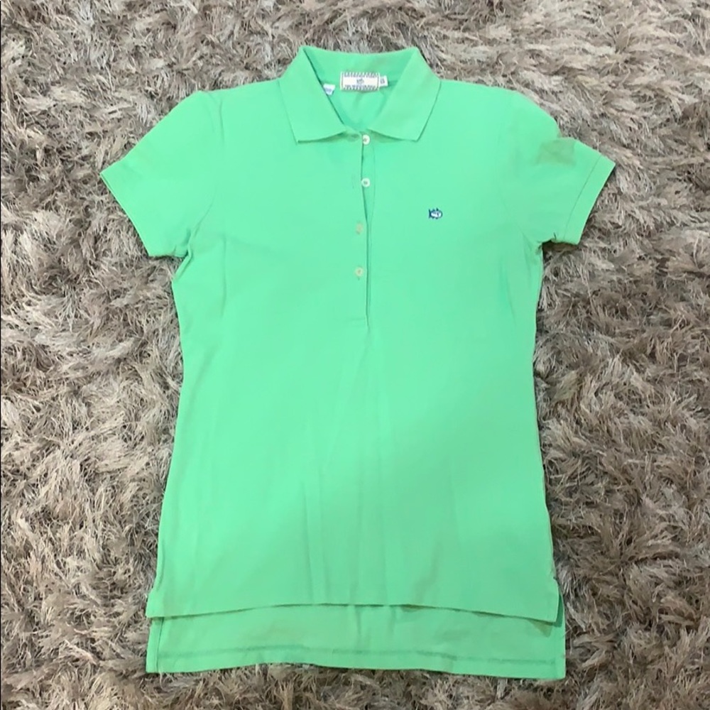 Mint green polo